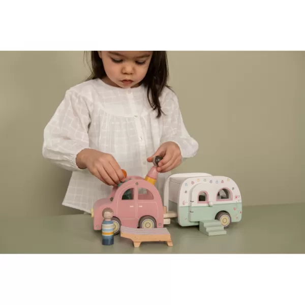 Little Dutch Auto s karavanem dřevěné
