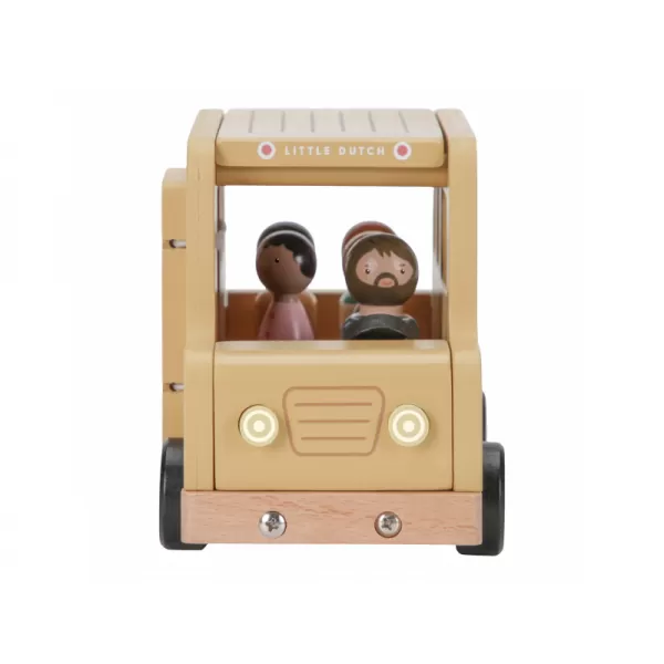 Little Dutch Školní autobus s figurkami dřevěný