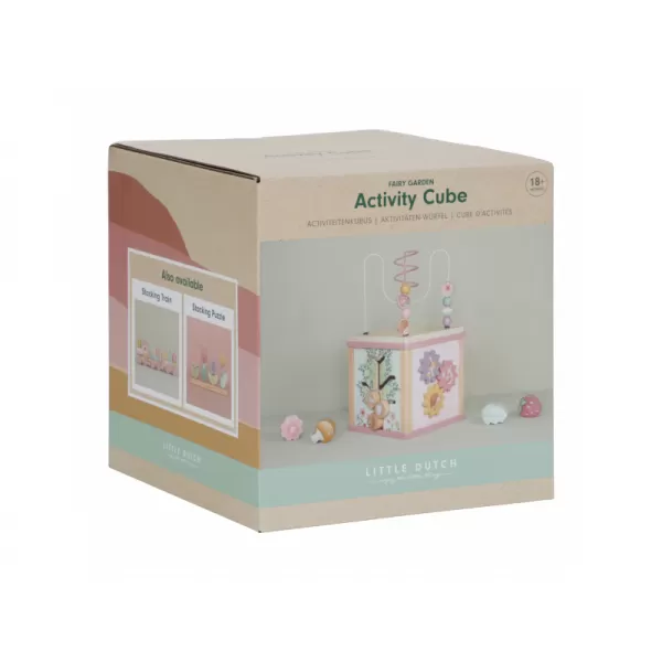 Little Dutch Kostka s aktivitami dřevěná Fairy Garden