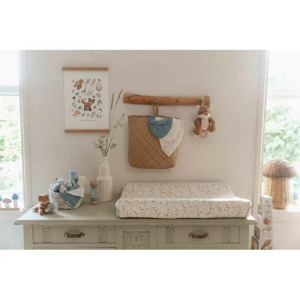 Little Dutch Bryndáček bandana Forest Treasures & Denim Blue 2 ks