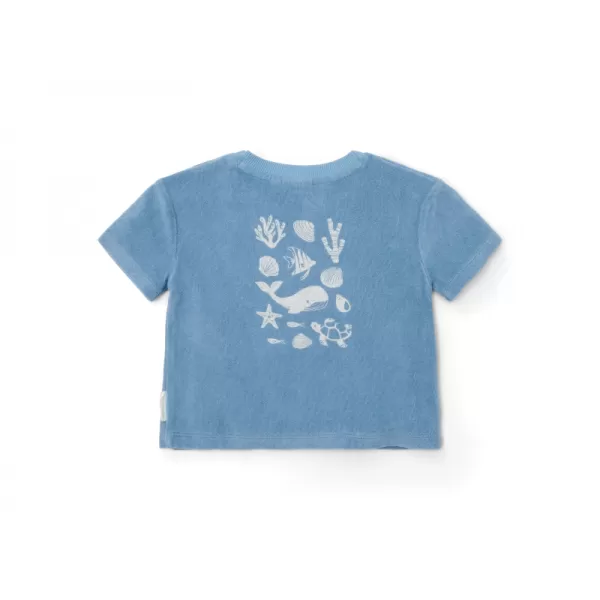 Little Dutch Tričko a kraťasy Ocean Sea Life Blue vel. 74/80