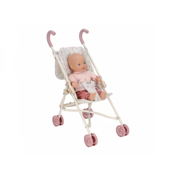 Little Dutch Kočárek pro panenky golfky skládací Soft Flowers