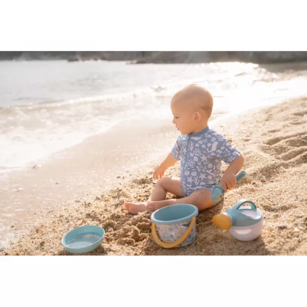 Little Dutch Plavky krátký rukáv Ocean Sea Life Blue vel. 74/82