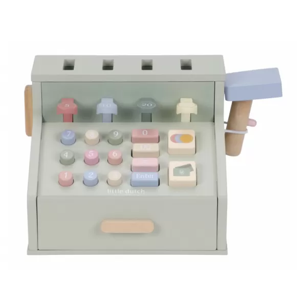 Little Dutch Pokladna se skenerem a čtečkou karet dřevěná