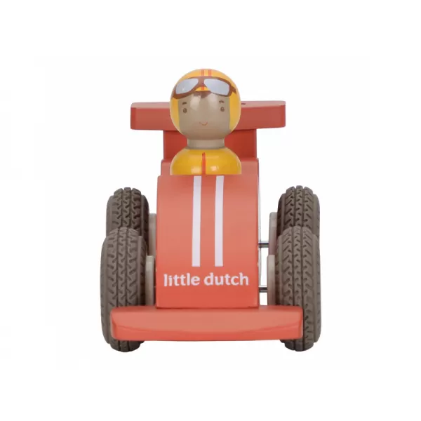 Little Dutch Závodní autíčka na setrvačník dřevěná