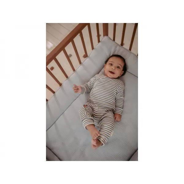 Little Dutch Overal Stone Blue Stripe vel. 56