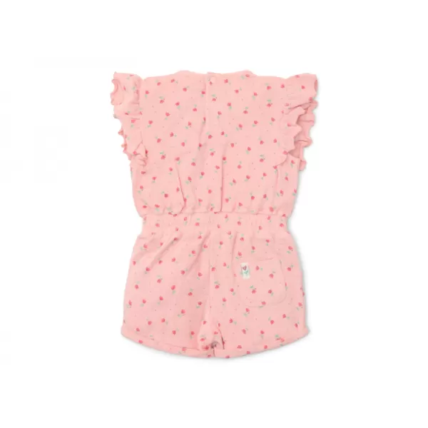 Little Dutch Overal letní Sunny Flowers Blush Pink vel. 86/92
