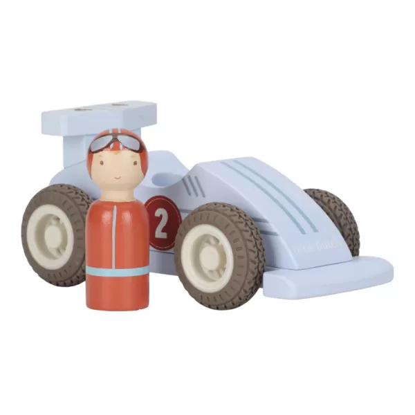 Little Dutch Závodní autíčka na setrvačník dřevěná