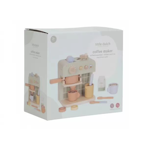 Little Dutch Kávovar na kapsle dřevěný