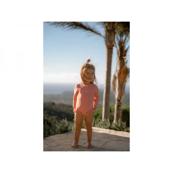 Little Dutch Plavky dlouhý rukáv Sunny Flowers Rouge vel. 86/92