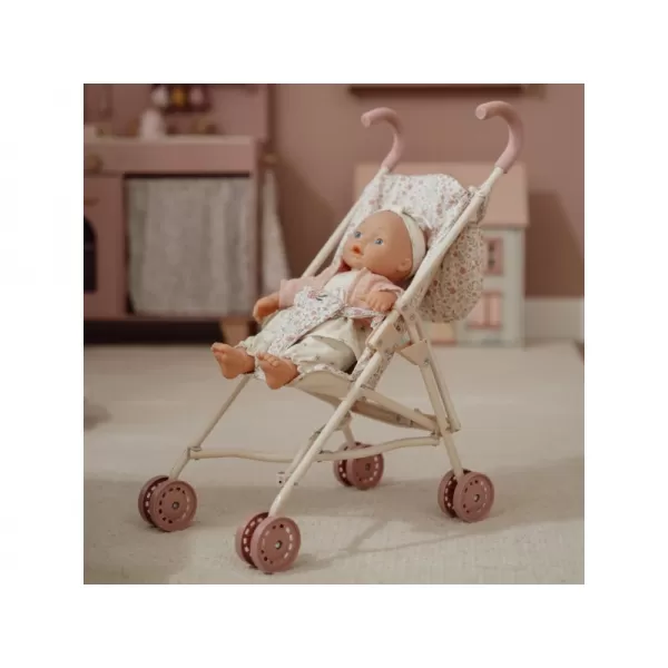 Little Dutch Kočárek pro panenky golfky skládací Soft Flowers