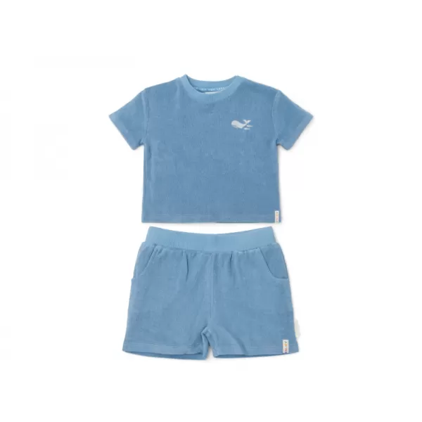 Little Dutch Tričko a kraťasy Ocean Sea Life Blue vel. 86/92