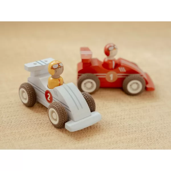 Little Dutch Závodní autíčka na setrvačník dřevěná