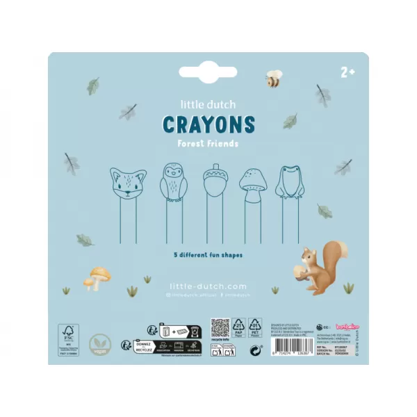 Little Dutch Voskovky 5 ks Forest Friends