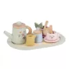 Little Dutch Čajový set dřevěný s květinovým potiskem