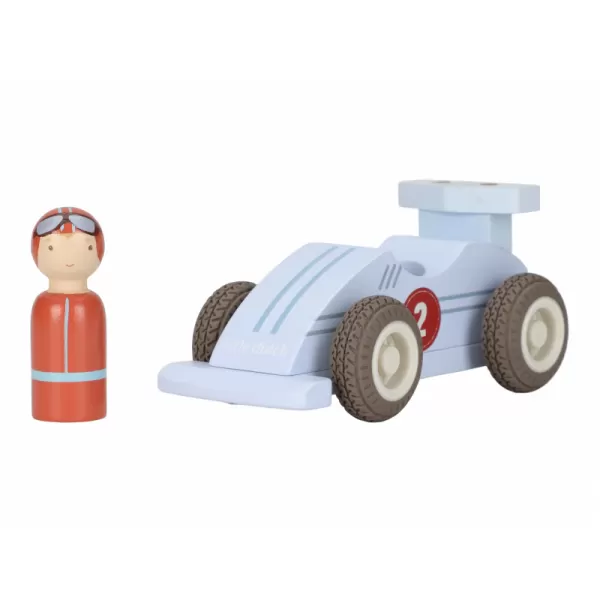 Little Dutch Závodní autíčka na setrvačník dřevěná