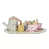 Little Dutch Čajový set dřevěný s květinovým potiskem