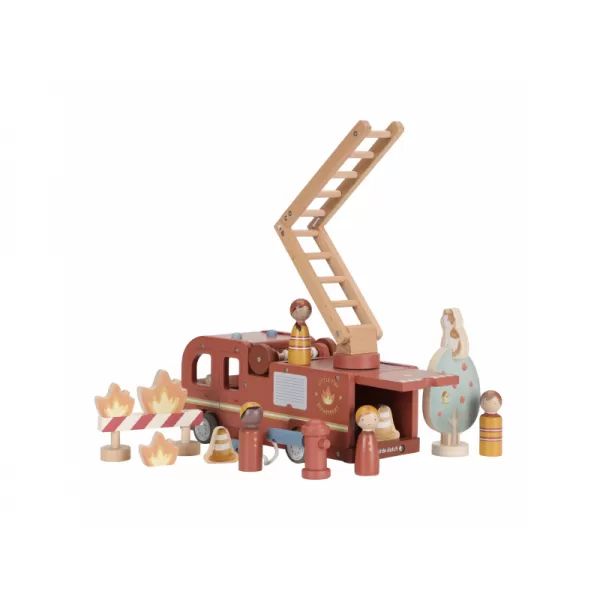 Little Dutch Hasičský náklaďák dřevěný