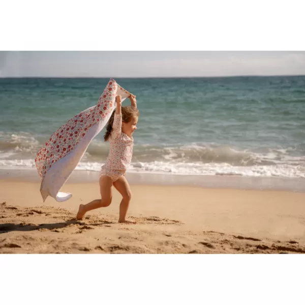 Little Dutch Plážová osuška 120x60 cm Sunny Flowers