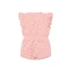 Little Dutch Overal letní Sunny Flowers Blush Pink vel. 74/80