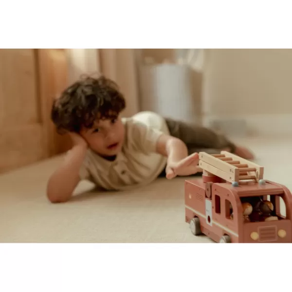 Little Dutch Hasičský náklaďák dřevěný