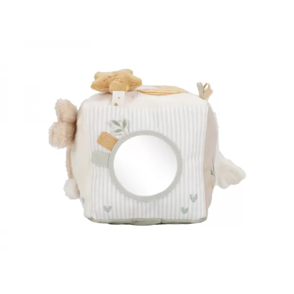 Little Dutch Kostka textilní s aktivitami Newborn Naturals