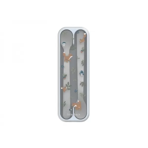 Little Dutch Lžičky 2 ks s pouzdrem Forest Friends