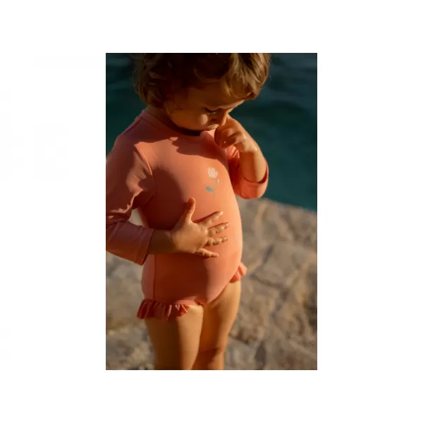 Little Dutch Plavky dlouhý rukáv Sunny Flowers Rouge vel. 98/104