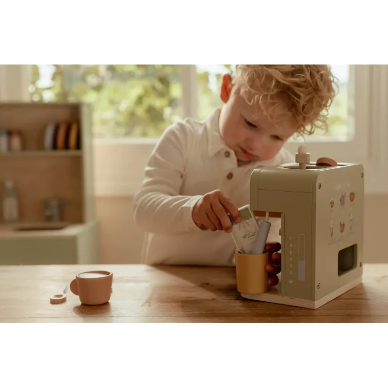 Little Dutch Kávovar na kapsle dřevěný