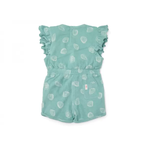 Little Dutch Overal letní Ocean Treasures Surf Blue vel. 74/80