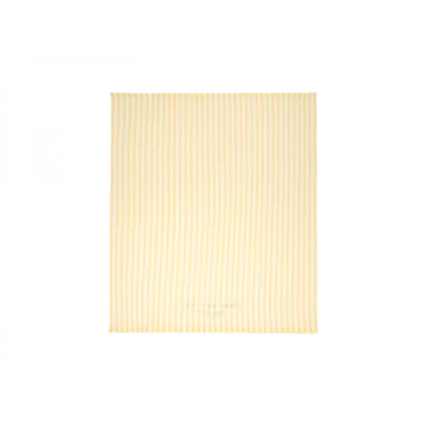 Little Dutch Plážová osuška 200x200 cm Beach Sunny Yellow