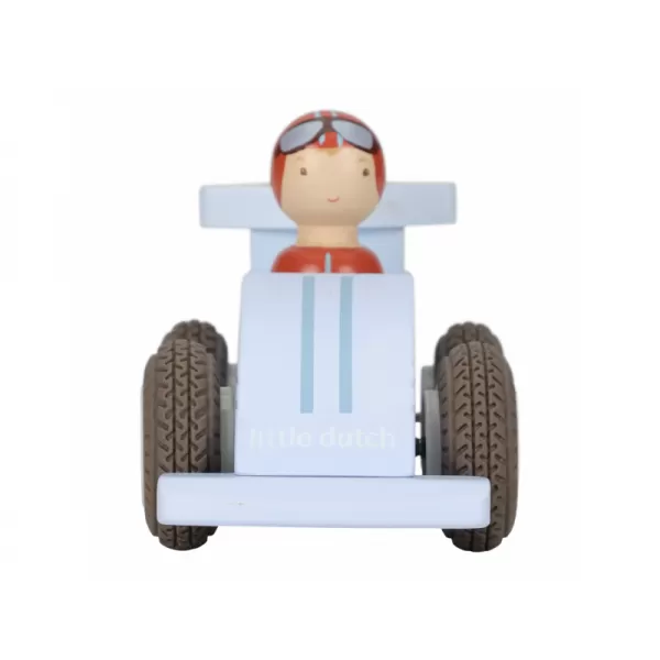 Little Dutch Závodní autíčka na setrvačník dřevěná