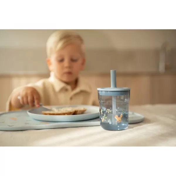 Little Dutch Kelímek s brčkem 250 ml Forest Friends