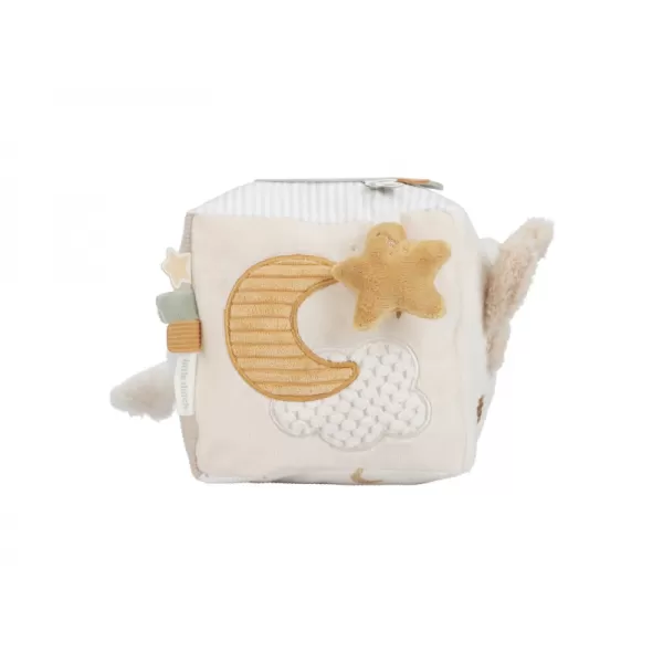 Little Dutch Kostka textilní s aktivitami Newborn Naturals