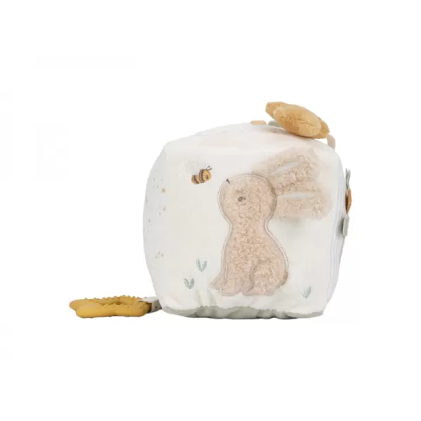 Little Dutch Kostka textilní s aktivitami Newborn Naturals