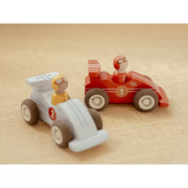 Little Dutch Závodní autíčka na setrvačník dřevěná