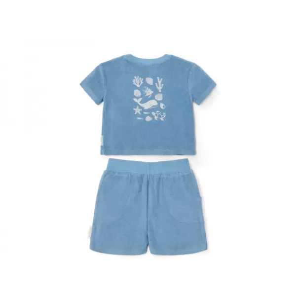 Little Dutch Tričko a kraťasy Ocean Sea Life Blue vel. 74/80