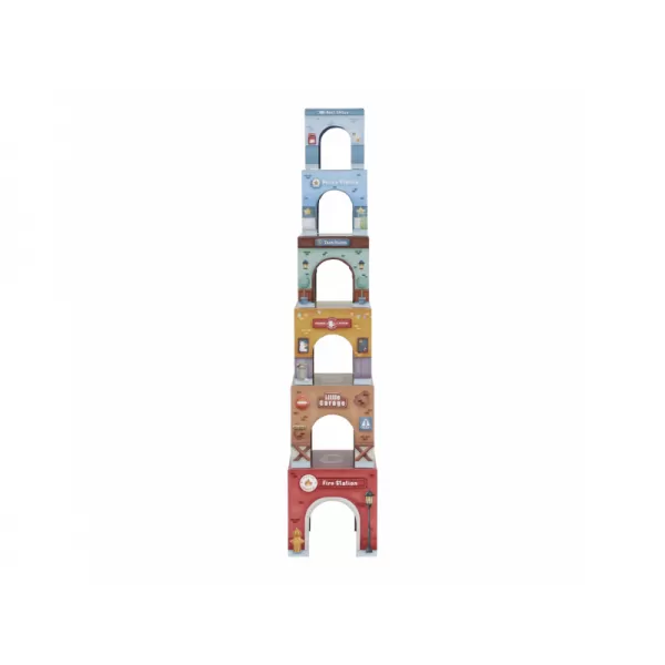 Little Dutch Kostky stohovací s autíčky