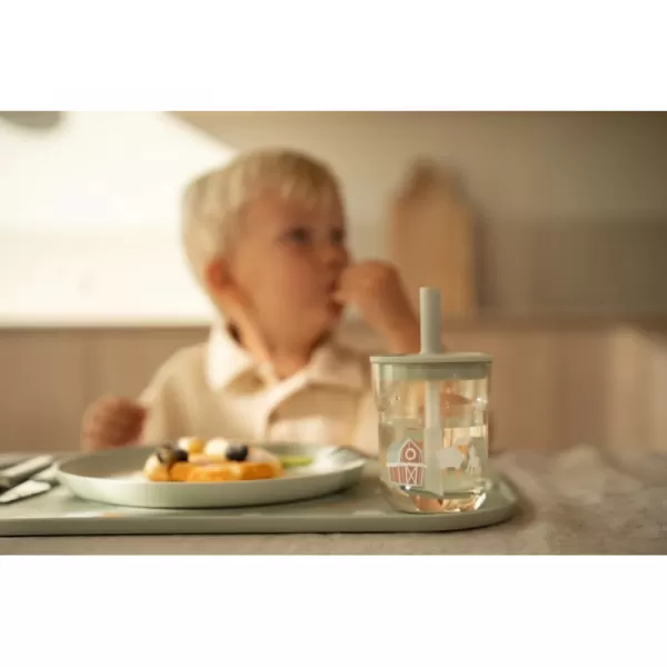 Little Dutch Kelímek s brčkem 250 ml Farma