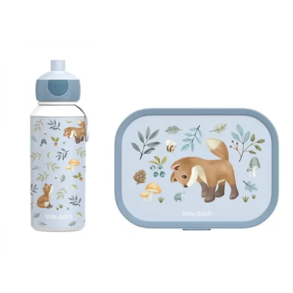 Little Dutch Svačinový set (láhev 400ml+box) Forest Friends