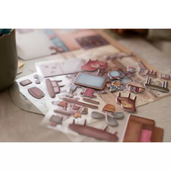 Little Dutch Knížka se samolepkami Dům Rosa