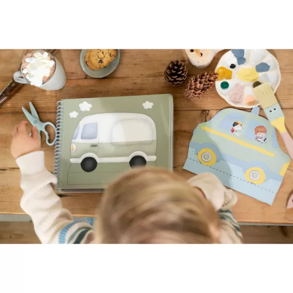 Little Dutch Kniha s vystřihovacími auty Jim