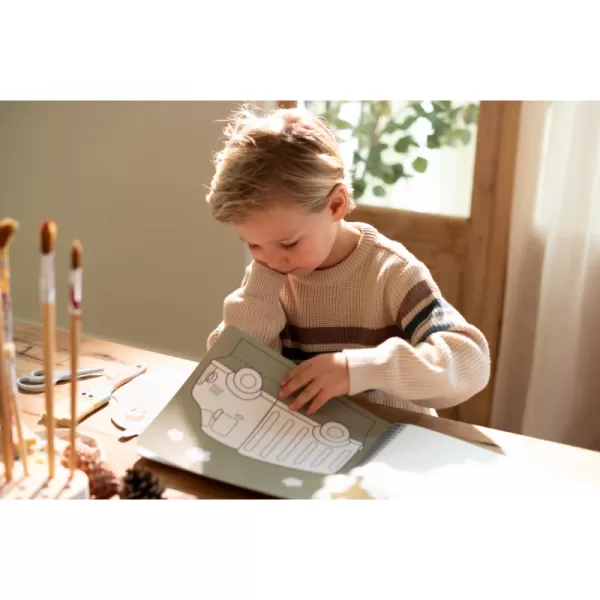 Little Dutch Kniha s vystřihovacími auty Jim