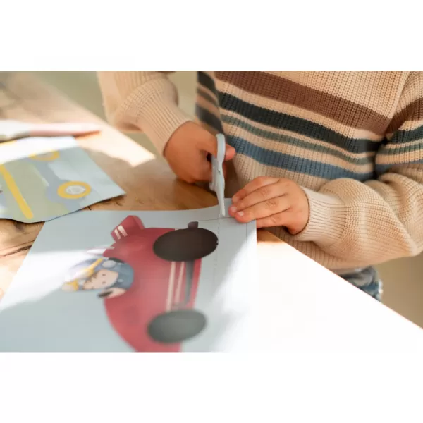 Little Dutch Kniha s vystřihovacími auty Jim