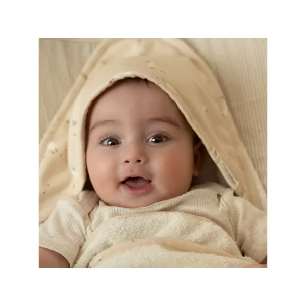 Little Dutch Osuška s kapucí 75x75 cm Newborn Naturals