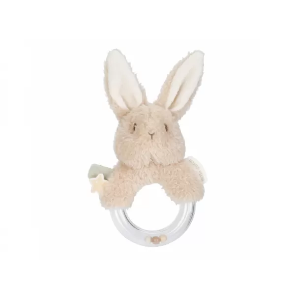 Little Dutch Chrastítko s korálky králíček Newborn Naturals