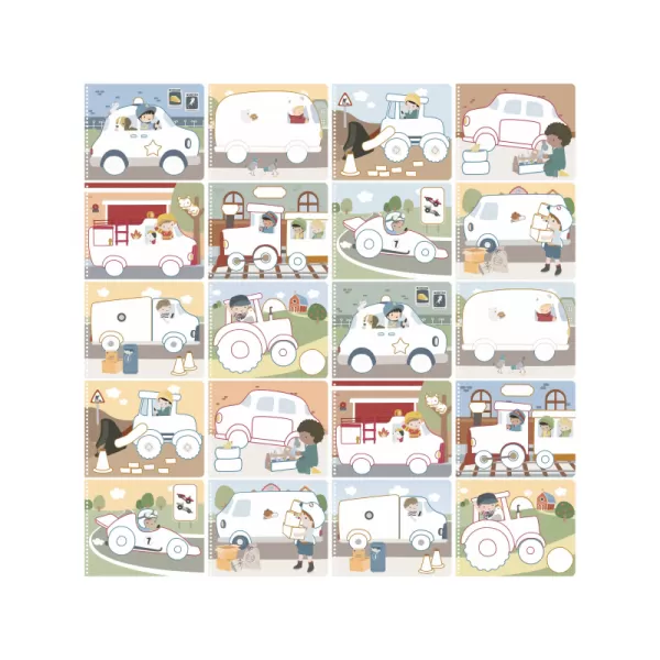 Little Dutch Omalovánky s pastelkami Doprava Jim