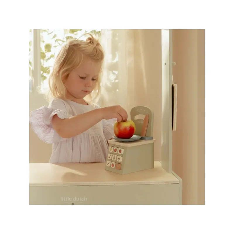 Little Dutch Kuchyňská váha dřevěná