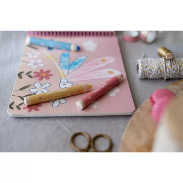 Little Dutch Omalovánky s pastelkami Zahrada Rosa