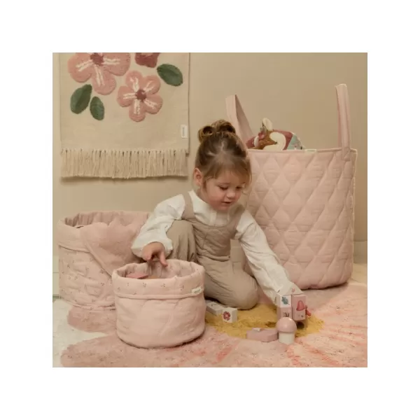 Little Dutch Košík textilní oboustranný extra velký Pure